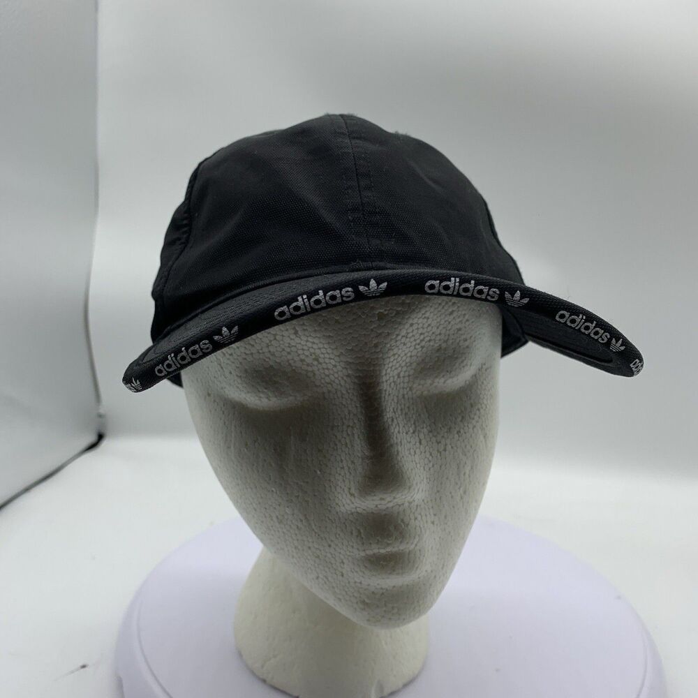 Adidas Hat Unisex One Size Fits Most Black Nylon Adjustable Strap